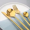 Conjuntos de talheres Durtens 24pcs Conjunto de utensílios de jantar de aço inoxidável espelho de talheres de talheres de talheres de talheres de talheres