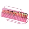 Cosmetic Bags Makeup Handbag Brush Holder Accessories 26 Elastic Pockets Dust Proof Dividers Brushes Organizer Bag For Eyeshadow