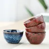 Cups Saucers 1 Piece Of Chinese Ceramic Teacup Ice Cracked Glaze Cup Tea Set Small Porcelain Bowl Accessories