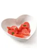 Bowls White Ceramic Heart-shaped Bowl Snack Fruit Salad Breakfast Kitchen Tableware Home Cooking Dishes Dessert Pudding Plate