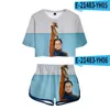 Женские спортивные костюмы Fashion 3d Addison-Rae разоблаченные шорты для футболок для футболок для женщин/девочек. Секции «Смешные летние костюмы»