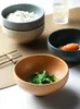 ボウルセラミックボウルライス家庭用磁器ディナーデザートレストラン日本の食器ミキシングCN（Origin）