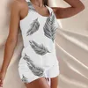 Women's Tracksuits 2Pcs Women Shorts Suit 2023 Summer Sexy Sleeveless Tank Top Feminino Femme Homewear Nightwear Women's Pajamas