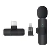 Mikrofoner Portable trådlös Lavalier Microphone Mic för PC Phone Smartphone Video Recording