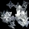 ثريات شخصية المطبخ غرفة الطعام مصباح دافئ LED PVC Star Star Handelier شنق