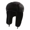 Beretten Winter Trooper Trapper Hat Bomber Hats Oorflappen pluche ski thermisch warm voor unisex motorfiets skateboard skiën