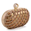 Evening Bags Women Fashion Handbags Luxurious Diamonds Dresses Bag Banquet Women's Hand Oval Stereo Craft Ladies