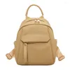 Bolsas escolares de alta qualidade de cor de cor de cor de água sólida feminina mochila backpack rucksack de viagem para meninos adolescentes