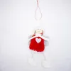 Décorations de Noël Arbre Mignon Ange Poupée Fille Ski Pendentif En Bois Navidad Année Ornements Cadeau De Noël Pour Les Enfants