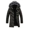 Männer Unten Schöne Marke Kleidung Casual Herren Mantel Männer Parka Mäntel Winter Jacke Slim Fit Verdicken Fell Kapuze Outwear warme