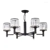 Lampade a sospensione Apparecchio giapponese Suspendu Crystal Living Room Deco Chambre