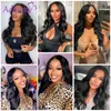 Lace Wigs 13x4 Hd Frontal For Black Women32 Inch Body Wave Front Wig Glueless Full 4x4 Closure Human Hair