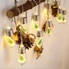 Christmas Decorations LED Light Bulb With Snow Wishing Bottle Tree Battery Box Family Party Wedding Decoration Girl Heart Po Props