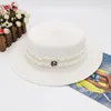 Sombreros de borde anchos Mujeres Sombrero de playa de verano Femenina Femenina formal Panamá plegable Giras planas Sol Sombro Verano A116