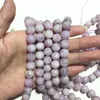 Pärlor Natural Kunzite Stone Gemstone Loose Spacer för smycken som tillverkar DIY armband halsbandstillbehör 8mm fabrikspris