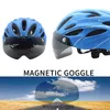 Motocyklowe kaski rower dla mężczyzn dla kobiet dorosłych z odłączonymi gogami magnetycznymi jazdy na rowerach akcesoriów