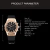 Armbandsur Man Watch 2023 TVG Top Herr Klockor Vattentät Dual Time Analog Digital Quartz Rose Gold Herr Silicoristwatches Armbandsur