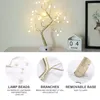 Veilleuses LED Lumière Arbre De Noël Fil De Cuivre Guirlande Lampe Pour La Maison Chambre Décor Fée Luminaire Éclairage De Vacances Table-Lampe