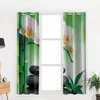 Rideau pierres orchidées bambou Surface d'eau rideaux de fenêtre pour salon chambre cuisine traitements décor à la maison Cortinas