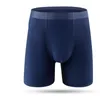 Underpants Long Boxer Shorts Panties Ice Silk Seamless Man Underwear European Size Men Boxers Comfortable Leg High QualityUnderpants