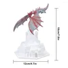 Luci notturne Lampade da tavolo Dragon Print 3D Ricarica USB Lampada da tavolo a LED Eco-Friendly Da collezione senza inquinamento per l'arredamento della casa