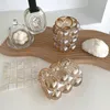 Caixas de armazenamento Brush de maquiagem criativa suporte decorativo de vidro transparente Crystal Crystal Nordic Ins modal