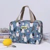 Caixas de armazenamento Bolsa de lavagem de grande capacidade Flor Print Home Viagem higiene pessoal multifuncional floral portátil portátil atacado