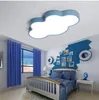 Plafondlampen ultradunne macaroon kinderkamer led lamp creatieve persoonlijkheids sterren wolken cartoonjongen en meisje licht in de slaapkamer