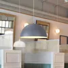 Pendant Lamps Led Chandelier Modern Macaron Lampshade Simple Single Head Nordic Office Home Decoration Study Bedroom Dining Room