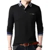 Polos pour hommes PEVSN Hommes Polos Summer Fashion Manches longues Coton MaleTops Tees Para Hombre Marque Vêtements 5XL YA908