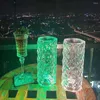 Table Lamps LED Crystal Lamp Outstanding Luxury Home Decoration Masonry Design Bedroom Rechargeable Night Light