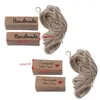 Jewelry Pouches 100PCS Retro Kraft Paper Gift Cards Handmade Price Tags For Wedding Birthday