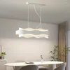 Avizeler Modern LED Kolye Yemek Odası İçin Avize Aydınlatma Yaşam Minimalist Dalga Aviz Asılama