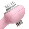 Dog Apparel Pets Brush Needle Comb For Long Hair Removal Rake Cat Grooming Tool