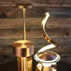 Table Lamps Spiral Shape LED Bar Lamp Vintage Rechargeable Bedside Stand Night Light El Cafe Restaurant Dinner