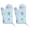 Interior Accessories 2 Pcs Mittens Hand Protectors Nonslip Useful Insulated Oven Protective For Christmas