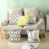 Pillow Geometric Patterns Cover Nordic Throw Pillows Pillowcase Decoration Home Car Livingroom Modern 45 Sofa Gray Yellow