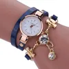 Avanadores de pulso Gold Deluxe feminino Eye Gemstone Watch Quartz analógico Mulheres Rhinestone Bracelet Gift RELOJ HOMBRE VINTAGE REGOGIO FI