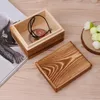 Storage Boxes 2023 Handmade Wooden Box With Lid Case Crafts Sundries Organizer 2 Sizes