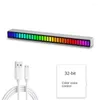 Night Lights LED Strip Light Sound Control Pickup Rhythm Music Atmosphere RGB Bar USB Colorful Lamp For Car Party