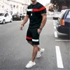Erkek Eşofman Eşofman Yaz Kıyafetleri Yüksek Kaliteli Spor Koşu Spor Takım Elbise 2 Parça Büyük Boy Rahat Moda Açık Adam Cl
