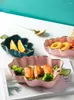 Plates Creative Cute Tree Shaped Plate For Nuts Breakfast Tray Candy Dish Fruit Bowl Creramic Pan Kitchen Home Supply