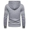 Heren hoodies herfst winter katoen coodied heren sweatshirts massieve hoody fleece dikke mannen sportkleding ritssluiting