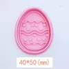 Baking Moulds Easter Plastic Cookie Cutter 3D Cartoon Carrot Eggs Ear Biscuit Fondant Embosser Stamps Cake Decoration Tool