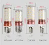 Mini punkt 10x E27 E14 12W 16W SMD2835 Candle Candle Candle 220V 230V Oszczędzaj energię ciepłą/chłodną białą lampę kukurydzianą BO