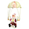 Decorazioni natalizie Durevole Creativo Elettrico Babbo Natale Paracadute Peluche Bambola Giocattolo Regalo adorabile Anno divertente Regali per bambini Festa