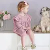 Robes fille 3 mois -4 ans filles pull jupe maille robe né enfants printemps été bébé enfant en bas âge vêtements