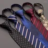 Bow Ties High Quality 2023 Designers Brands Fashion Business Casual 6cm Slim For Men Zipper Necktie Formal Wedding With Gift Box