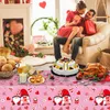 Table Cloth Valentine's Day Waterproof PE Tablecloth Decorations 54 X 108 Inch Dinner Party