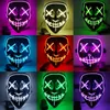 Halloween Pâques LED Éclairage Masque Effrayant Glowing Fox Rave Purge Festival Cosplay Props Hommes Femmes Mascarade Cosplay Costume Demon Slayer ss0124